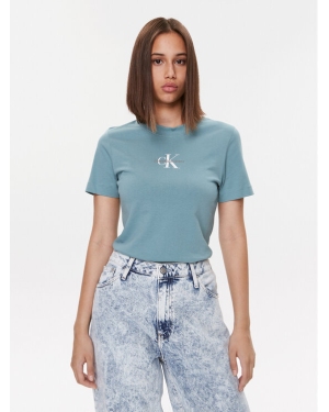 Calvin Klein Jeans T-Shirt J20J221426 Niebieski Regular Fit
