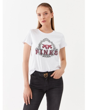 Pinko T-Shirt 100355 A13O Biały Regular Fit