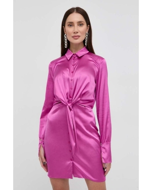 Patrizia Pepe sukienka kolor fioletowy mini prosta