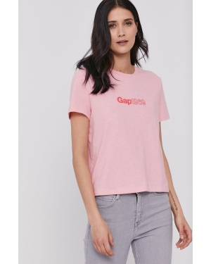 GAP T-shirt damski kolor różowy
