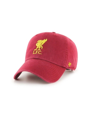 47brand Czapka z daszkiem EPL Liverpool kolor czerwony z aplikacją