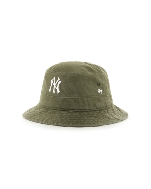 47brand Kapelusz MLB New York Yankees kolor zielony bawełniany