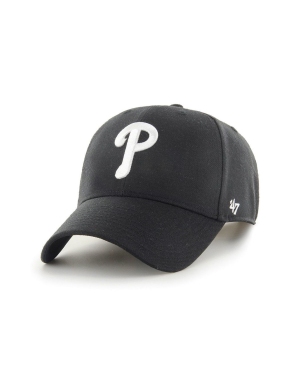 47brand Czapka MLB Philadelphia Phillies kolor czarny z aplikacją