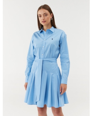 Polo Ralph Lauren Sukienka codzienna 211910798001 Niebieski Regular Fit