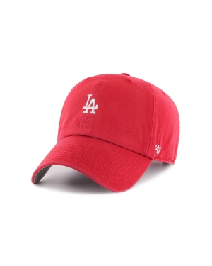 47brand czapka Los Angeles Dodgers kolor czerwony z aplikacją