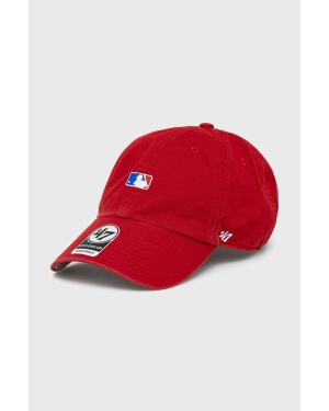47brand czapka kolor czerwony z aplikacją