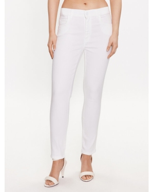 Marella Spodnie materiałowe Peseta 2331310635 Biały Slim Fit