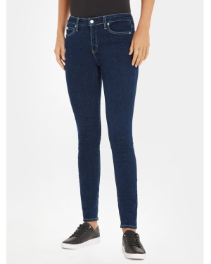 Calvin Klein Jeans Jeansy J20J221237 Granatowy Skinny Fit