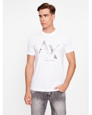 Armani Exchange T-Shirt 6RZTKD ZJBYZ 1100 Biały Regular Fit