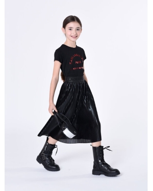 Karl Lagerfeld Kids Spódnica Z13093 D Czarny Regular Fit