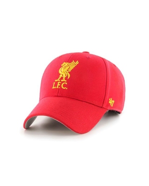 47brand czapka EPL Liverpool kolor czerwony z aplikacją