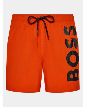 Boss Szorty kąpielowe Octopus 50469594 Pomarańczowy Regular Fit