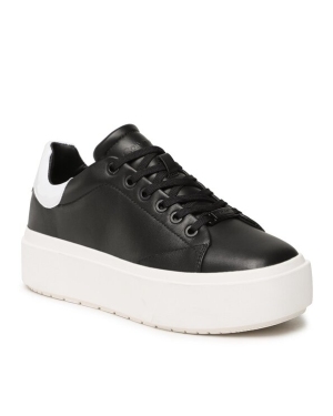 Calvin Klein Sneakersy Squared Flatform Cupsole Lace Up HW0HW01775 Czarny