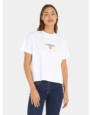 Calvin Klein Jeans T-Shirt J20J222170 Biały Regular Fit