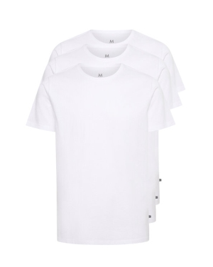 Matinique Komplet 3 t-shirtów Jermane 30206507 Biały Regular Fit