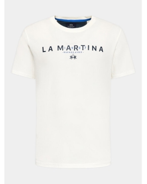 La Martina T-Shirt WMR005 JS206 Biały Regular Fit