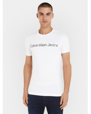 Calvin Klein Jeans T-Shirt J30J322552 Biały Slim Fit