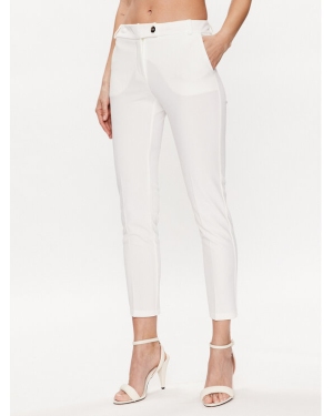 Rinascimento Spodnie materiałowe CFC0113051003 Biały Slim Fit