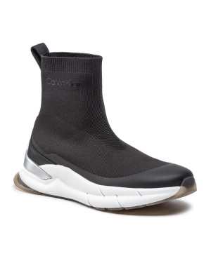 Calvin Klein Sneakersy Sock Boot - Knit HW0HW01177 Czarny