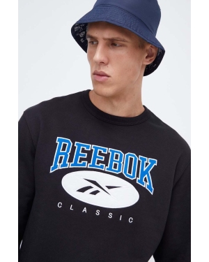 Reebok Classic bluza męska kolor czarny z aplikacją