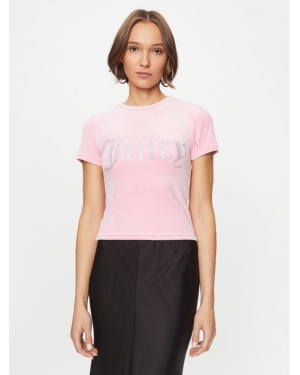 Juicy Couture T-Shirt Taylor JCWC221002 Różowy Regular Fit