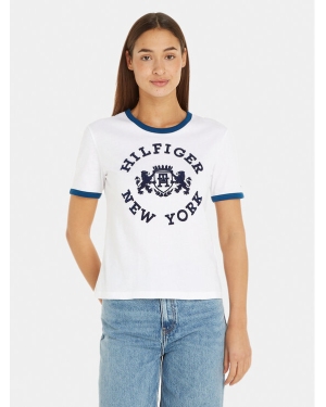 Tommy Hilfiger T-Shirt Varsity WW0WW39834 Biały Regular Fit