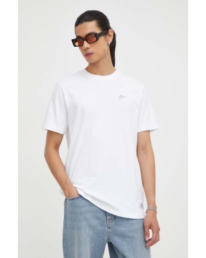 Mercer Amsterdam t-shirt bawełniany kolor biały gładki