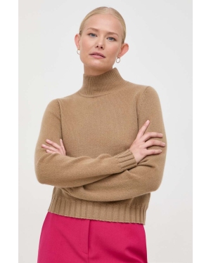 Marciano Guess sweter kaszmirowy kolor beżowy lekki z półgolfem