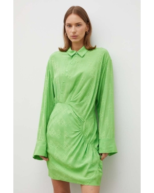 Herskind sukienka kolor zielony mini prosta
