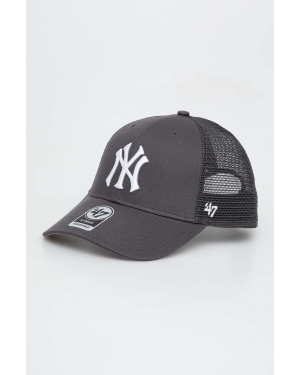 47brand czapka z daszkiem MLB New York Yankees kolor szary z aplikacją