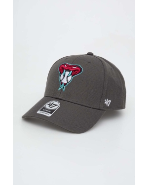 47brand czapka z daszkiem MLB Arizona Diamondbacks kolor szary z aplikacją B-MVP29WBV-CCB