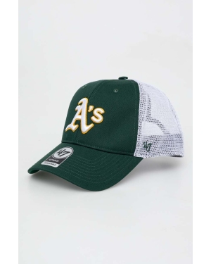 47brand czapka z daszkiem MLB Oakland Athletics kolor zielony B-BRANS18CTP-DG