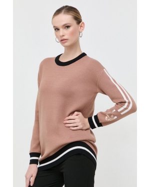 Liu Jo sweter damski kolor beżowy
