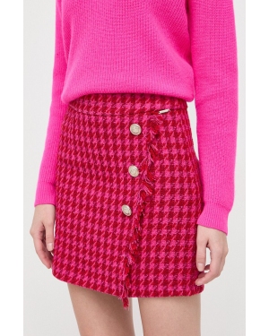 Liu Jo spódnica kolor różowy mini prosta
