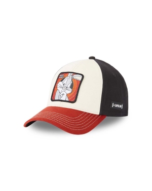 Capslab czapka z daszkiem Looney Tunes kolor czerwony z aplikacją