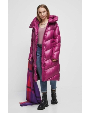 Medicine płaszcz puchowy damski kolor różowy zimowy