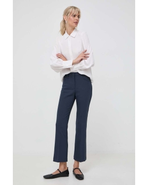MAX&Co. spodnie Ortensia damskie kolor granatowy proste medium waist