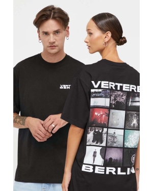 Vertere Berlin t-shirt bawełniany kolor czarny z nadrukiem