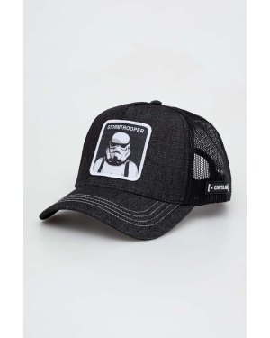 Capslab czapka z daszkiem Stormtrooper kolor czarny z aplikacją