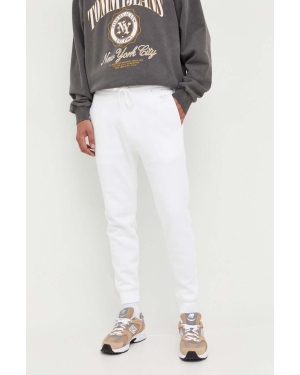 Hollister Co. spodnie dresowe kolor biały gładkie
