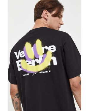 Vertere Berlin t-shirt bawełniany męski kolor czarny z nadrukiem