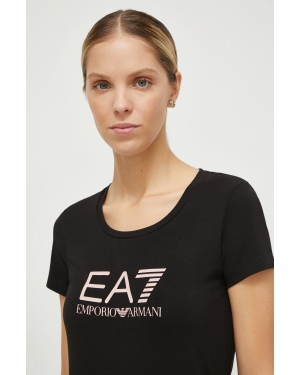 EA7 Emporio Armani t-shirt damski kolor czarny