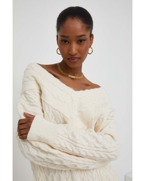 Answear Lab sweter damski kolor biały