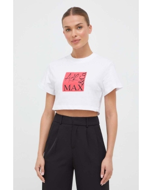 MAX&Co. t-shirt bawełniany x Anna Dello Russo damski kolor biały