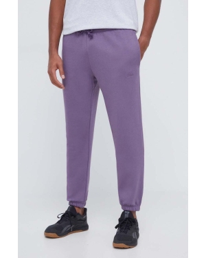 adidas spodnie dresowe kolor fioletowy gładkie