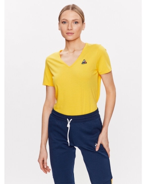 Le Coq Sportif T-Shirt 2310427 Żółty Regular Fit