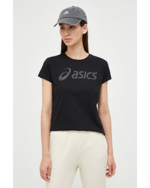 Asics t-shirt damski kolor czarny