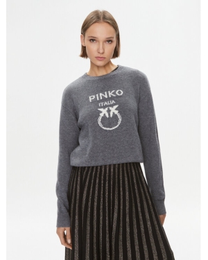 Pinko Sweter Burgos 100414 Y7Z4 Szary Regular Fit