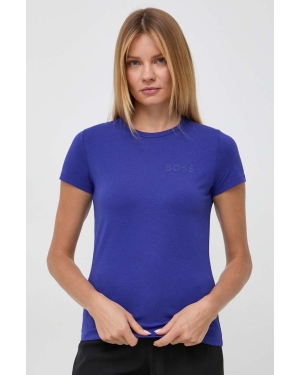 BOSS t-shirt damski kolor niebieski