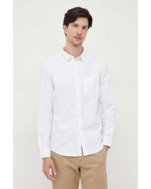 Calvin Klein koszula męska kolor biały regular z kołnierzykiem klasycznym